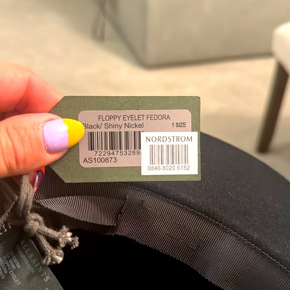 Black felt hat by ALLSAINTS - Picture 5 of 9